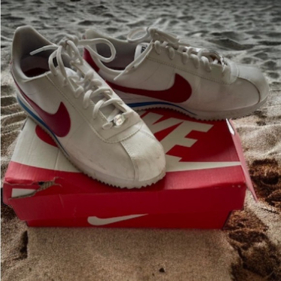 Nike Cortez ‘72 Sneakers Sz 4Y Red White Blue - Picture 3 of 9